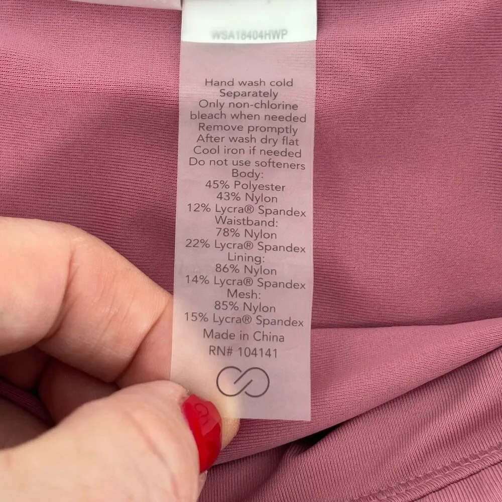 CALIA Wide Banded Swim Bottom‎ Mesa Rose Heather Womens 1X WSA18404HWP NWT